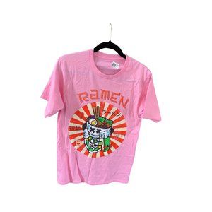 Ramen Mens Size Small Pink Tshirt Shirt Tee Short Sleeve